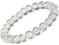 Natural Reiki Healing Spathic Clear Quartz Crystal Stone Beads Charm Bracelet for Men and Women