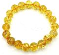 round beads natural citrine stone 6mm bracelet