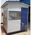Rectangular Available in Many Colors Polished cement sheet security guard cabin