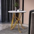 AHD-943 Stainless Steel Base and Marble Top Stool
