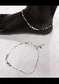 925 Sterling Silver Light Weight Toe Anklet 7