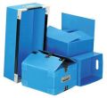 Rectangle Blue handle pp foldable box