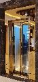 Stainless Steel Golden Elevator Door