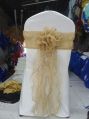 Cotton Polyester Chair Shape Available all color Plain Wedding Chair Cover