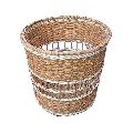 Round Brown Cane Basket