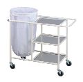 Rectangular Square Available in Different Colors Hospital Linen Trolley