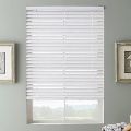 PVCSlat WoodenComposite Counterparts White faux wood blind