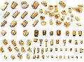 Golden Polished Kajal Brass Products brass precision components