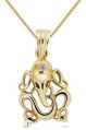 Gold Ganesha Pendant with Diamond