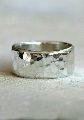 Hammered 925 Sterling Silver Ring