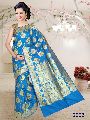Bridal Banarasi Katan Silk With Kalash Meena Buta Weaved Saree