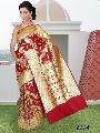 Bridal Banarasi Katan Silk With Umbrella Half Gold Meena Weaved Saree
