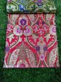 Red Banarasi Handloom Kimkhab Silk With Multi Meena Weaved Sherwani Brocade Fabric