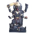 Black Painted 36 inch marble kali mata statue