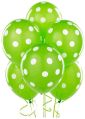 Polka Dot Green Latex Balloons