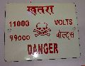 11000 Volt Danger Board,retro reflective Type