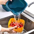 Plastic Multi double layer food drainer washing basket