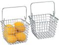 Metal wire basket with handle