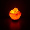 Orange Red Yellow Electric himalayan salt fire bowl lamp