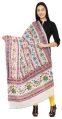 Vastraa Fusion Available In Different Color Cotton ladies embroidered line pattern dupatta