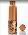 copper half hammered bottle