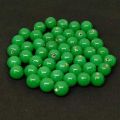 Green opaque glass beads