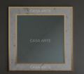 Square White Plain Polished Casa Arte marble mirror frame