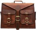 Brown Ecomurban mens genuine leather briefcase bag