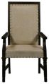 Long Sheesham Upholstered Chair