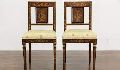 Antique Teak wood Inlay Dining Chair