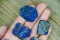 Aleeza Agate Gemstone Natural Stone Blue Non Polished Polished Deep blue Oval Round Square Irregular natural lapis lazuli rough raw stone