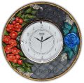 Craft Valley - Go Beyond Creativity Wooden Handmade Wall Clock with 3 D Clay Art on It, Perfect for
