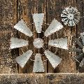 gifts galvanized metal hanging windmill