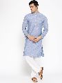 Vastraa Fusion Men's Cotton Solid Kurta Pajama Set