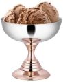 Plain Hammered Brass Steel Oval Copper Ice cream Cup