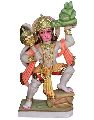 Painted Marble Hanuman Statue