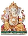23 Inch Marble Ganesh Statue