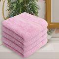 12X12 Inch 575 GSM Pink Bamboo Cotton Face Towel
