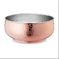 Copper Bowl with Nickel Lining