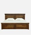 Elegant Solid Wood King Size Bed