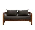 Low Back 3 Seater Solid Wooden Sofa