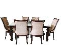 Onyx Marble Top 6 Seater Dining Table Set