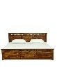 Royal Solid Wood King Size Bed