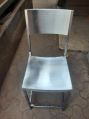 Silver Polished Stainless Steel Chair