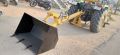 Mild Steel yellow tractor backhoe loader