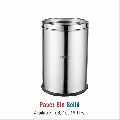 Solid Open Top Stainless Steel Dustbins