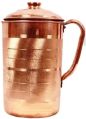 Brown silver touch copper water jug