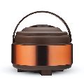 Stainless Steel Round Copper & SIlver 2500 ml oliveware glory insulated lid casserole