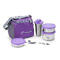Stainless Steel Blue Red Purple Oliveware insulated fabric bag milano lunch box
