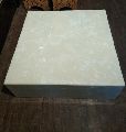 Square Plain Printed Polished onyx marble table top